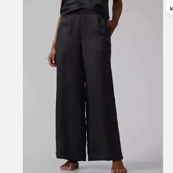 Small - ATHLETA Calm Cool Pants Black Sleep Loungewear NEW no tag - Picture 1 of 3